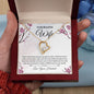 Forever Love Necklace With Message Card." To My Beautiful Wife"