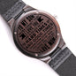 Engraved Wooden watch gift to my son from mom