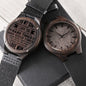 Engraved Wooden watch gift to my son from mom