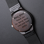 Best Man Engraved Wooden Watch -Anniversary Gift - Wooden Watch For Men - Boyfriend Birthday Gift - Groomsmen Gifts Personalized