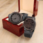 Engraved Wooden watch gift to my son from mom