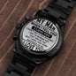 to my man personalized engraved wrist watch