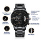 to my man personalized engraved wrist watch