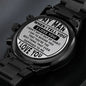 to my man personalized engraved wrist watch