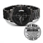 to my man personalized engraved wrist watch
