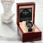 To My Husband Gift From Wife, Anniversary Gift For Him, To My Man Gift, Watches For Men, Luxury Watch For Him, Message Card Husband Watch