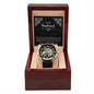 To My Husband Gift From Wife, Anniversary Gift For Him, To My Man Gift, Watches For Men, Luxury Watch For Him, Message Card Husband Watch