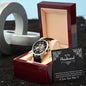 To My Husband Gift From Wife, Anniversary Gift For Him, To My Man Gift, Watches For Men, Luxury Watch For Him, Message Card Husband Watch