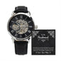 To My Husband Gift From Wife, Anniversary Gift For Him, To My Man Gift, Watches For Men, Luxury Watch For Him, Message Card Husband Watch