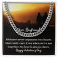 To My Boyfriend Cuban Chain Necklace Christmas Gift Gift for Fiancee Gold Necklace To My Boyfriend Gift For Him Boyfriend Chain