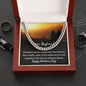 To My Boyfriend Cuban Chain Necklace Christmas Gift Gift for Fiancee Gold Necklace To My Boyfriend Gift For Him Boyfriend Chain