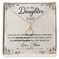 Gift for Daughter from Mom and Dad, Graduation Gift for Daughter To Our Daughter Necklace Love To Daughter Birthday College Graduation Gift