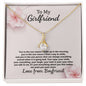 To My Girlfriend Necklace Gift Jewelry Gift Her Fitness Wife Gift Soulmate Necklace To My Wife Necklace Wife Heart Necklace Gift for