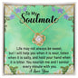 To My Soulmate Necklace Valentines Day Gift Valentines Necklace Soulmate Card gift for fiancé Wife Soulmate Gift Unique Gift For Him To My