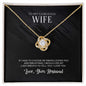 To My Wife Necklace, Wife Gift, Wife Necklace, Wife Birthday Gift, Anniversary Gift For Wife from Husband, Valentines Day Gifts For Wife