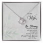 To My Wife Necklace, Wife Gift, Wife Necklace, Wife Birthday Gift, Anniversary Gift For Wife from Husband, Valentines Day Gifts For Wife