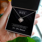 To My Wife Necklace, Wife Gift, Wife Necklace, Wife Birthday Gift, Anniversary Gift For Wife from Husband, Valentines Day Gifts For Wife