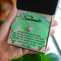 To My Soulmate Necklace Valentines Day Gift Valentines Necklace Soulmate Card gift for fiancé Wife Soulmate Gift Unique Gift For Him To My