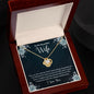 Love Knot Necklace with Message card. " To My Beautiful Wife"