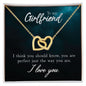 To My Girlfriend Necklace Necklace Set Anniversary Gifts Anniversary Jewelry Gift Her for Valentine's
