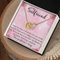 To My Girlfriend Necklace Valentines Day Gift Heart Necklace You Complete Me Gift For Her I Love You Gift anniversary gift Jewelry Gift