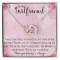 To My Girlfriend Necklace Valentines Day Gift Heart Necklace You Complete Me Gift For Her I Love You Gift anniversary gift Jewelry Gift