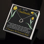 To My Soulmate Love Dancing Necklace with Message card.