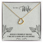 To My Wife Necklace, Anniversary Gift For Wife, Wife Birthday Gift, Gift For Wife, Wife Necklace, Mothers Day Gift For Wife Personalized