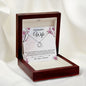 To My Beautiful Wife Delicate Heart Necklace, Gift For Wife, Anniversary Gift, Gift From Husband To Wife