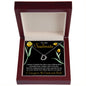 To My Soulmate Love Dancing Necklace with Message card.
