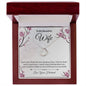 To My Beautiful Wife Delicate Heart Necklace, Gift For Wife, Anniversary Gift, Gift From Husband To Wife