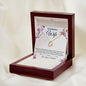 To My Beautiful Wife Delicate Heart Necklace, Gift For Wife, Anniversary Gift, Gift From Husband To Wife