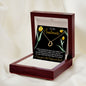To My Soulmate Love Dancing Necklace with Message card.