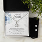 To My Unbiological Sister Necklace Gift For Best Friend, Jewelry To My Best Friend, BFF Birthday Gift, Unbiological Sister Gifts