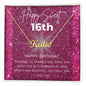 To my daughter personalized name necklace for 16th birthday