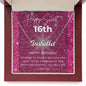 To my daughter personalized name necklace for 16th birthday