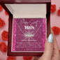 To my daughter personalized name necklace for 16th birthday