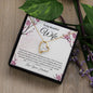 Forever Love Necklace With Message Card." To My Beautiful Wife"