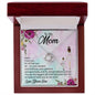 Love knot Necklace with Message Card for Mom from Son