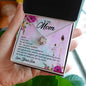 Love knot Necklace with Message Card for Mom from Son