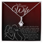 To My Wife Birthday Wife Gift Wife Birthday Jewelry, Wife BD Necklace Gift, Wife Thoughtful Gift, Message Card Quote For Wife Love Message.