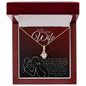 To My Wife Birthday Wife Gift Wife Birthday Jewelry, Wife BD Necklace Gift, Wife Thoughtful Gift, Message Card Quote For Wife Love Message.