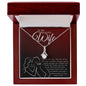To My Wife Birthday Wife Gift Wife Birthday Jewelry, Wife BD Necklace Gift, Wife Thoughtful Gift, Message Card Quote For Wife Love Message.