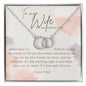 To My Wife Necklace, Anniversary Gift For Wife, Wife Birthday Gift, Husband To Wife, I Love You Forever And Always, Mothers Day Gift