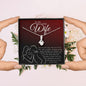 To My Wife Birthday Wife Gift Wife Birthday Jewelry, Wife BD Necklace Gift, Wife Thoughtful Gift, Message Card Quote For Wife Love Message.