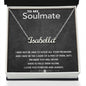 To My Soulmate Custom Name Necklace Gold Girlfriend heart necklace Christmas Gift Anniversary Boyfriend Gift For Her Gift For Soulmate Jewel
