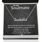 To My Soulmate Custom Name Necklace Gold Girlfriend heart necklace Christmas Gift Anniversary Boyfriend Gift For Her Gift For Soulmate Jewel