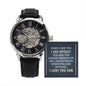 To My Son Open Work Wrist Watch Gift Gift from Mom Son Gifts from Dad Openwork Watch Watches For Men To My Son Gift Mother to Son Gifts Son