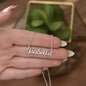 To My Sister Personalized Name Necklace With Message Card Sister Jewelry Mother's Day Gift Sister Gift To My Sister Gift for Soulmate Summe