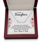 To Our Daughter Customized Name Necklace With Message Card Custom Name Gift from Dad My Daughter Silver Necklace Customized